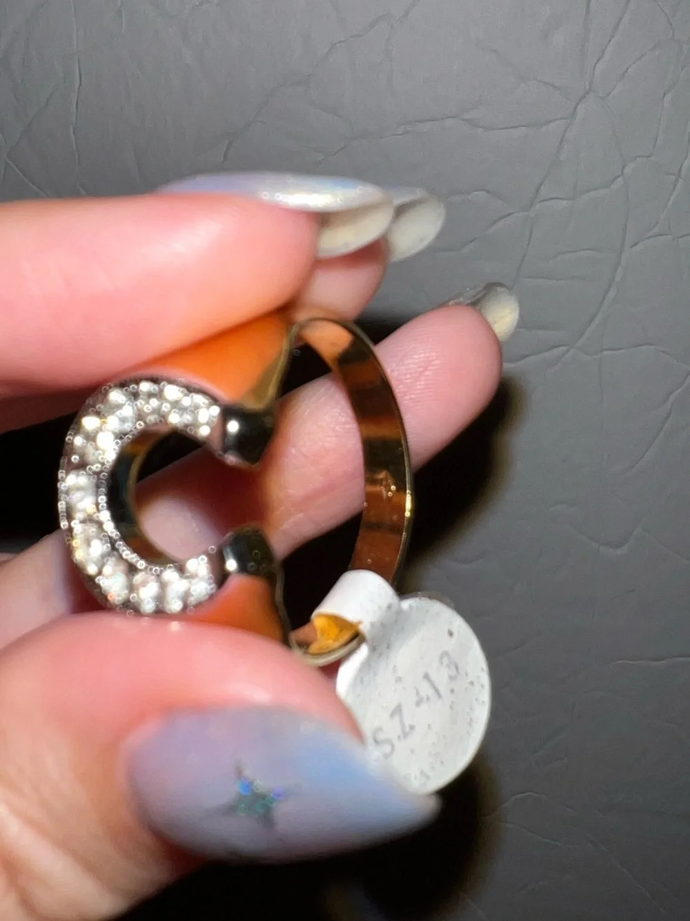 Vintage Lucky Horseshoe Two-Toned Ring